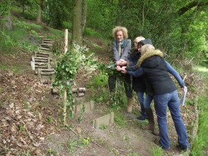 The Mudlarks cutting the ivy creeper